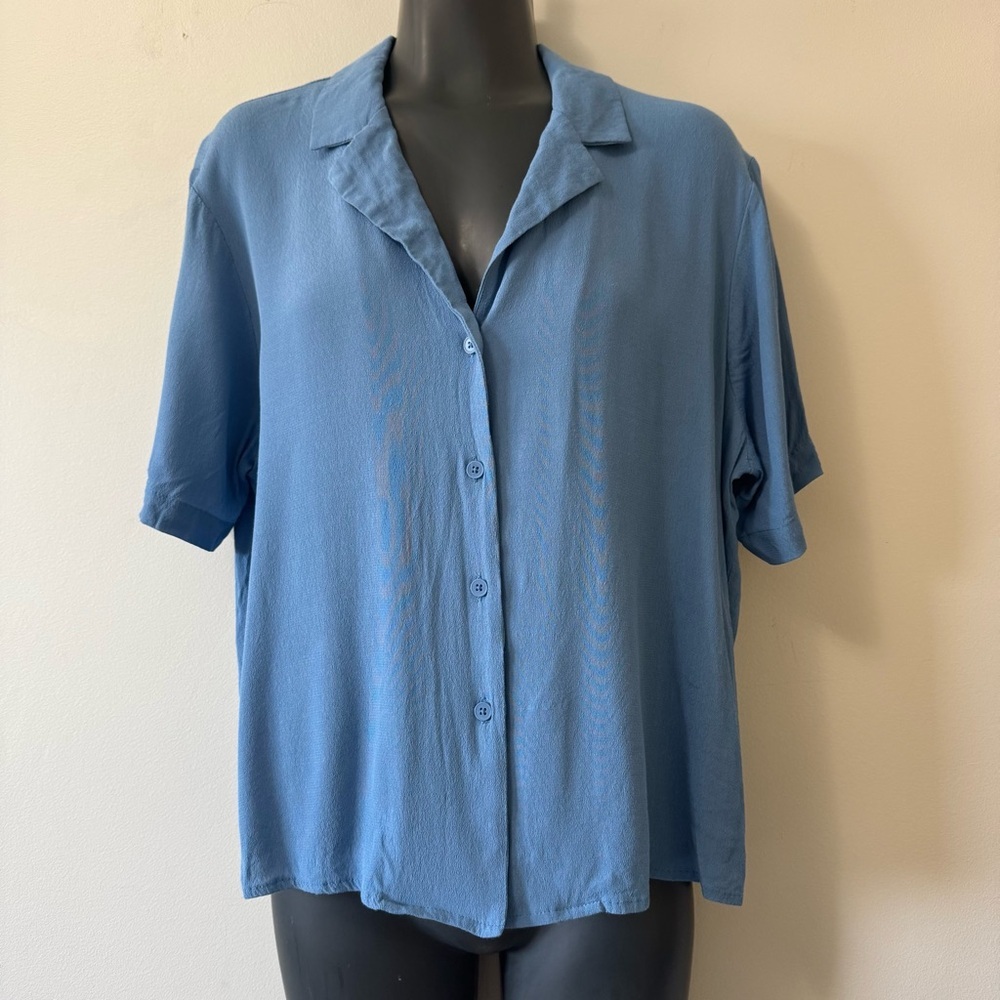 Frank & Oak Blue Button Down Shirt